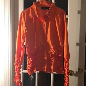 Orange blouse